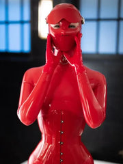 Red Full Cover Latex Hood