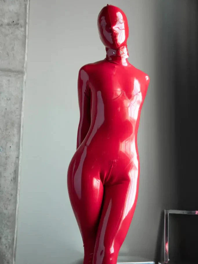 Red Full Enclosure Latex Hood