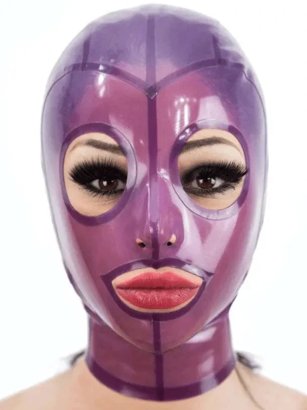 Purple and Pink Latex Hood