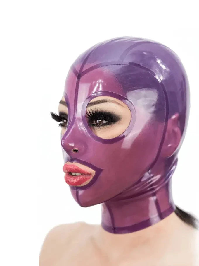 Purple and Pink Latex Hood