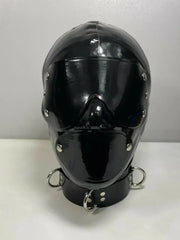 Studded Goggle Latex Hood