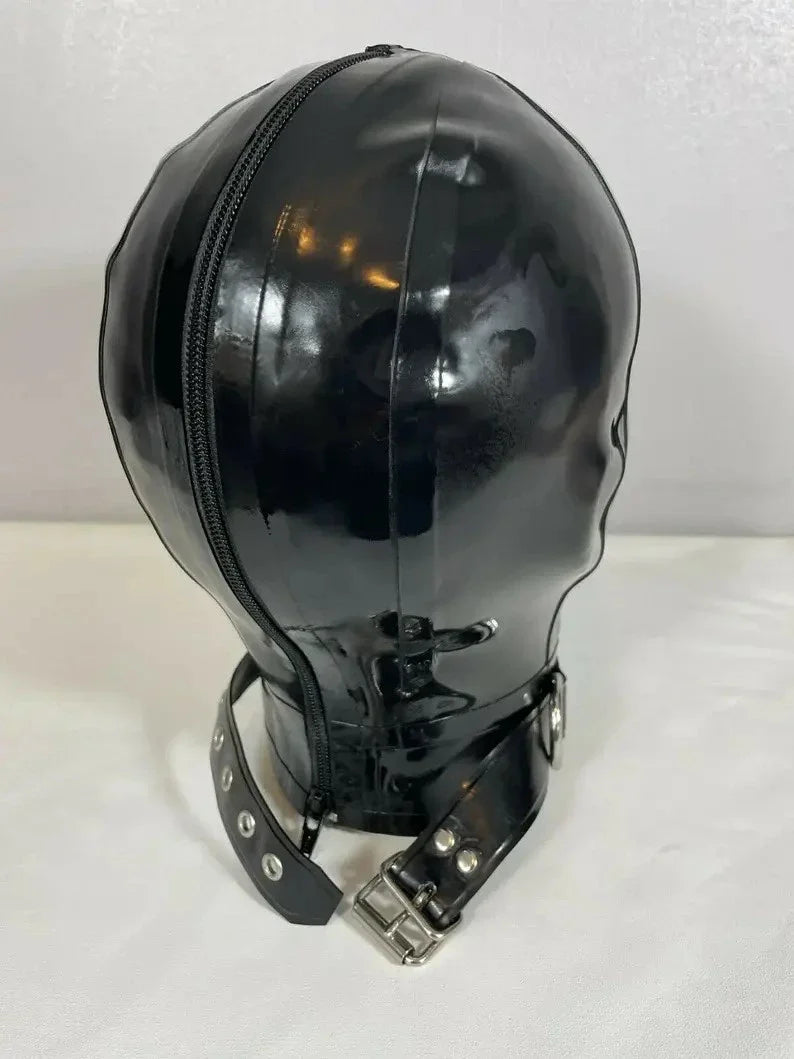 Studded Goggle Latex Hood