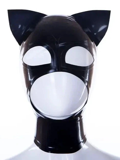 Cat Woman Latex-Haube