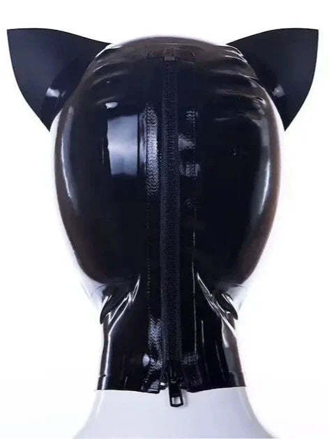 Cat Woman Latex-Haube