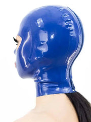 Blauw latexmasker