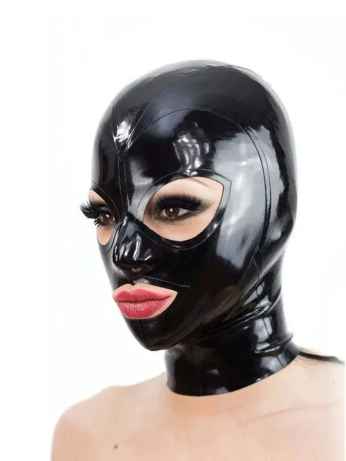 Blauw latexmasker