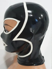 Black and White Latex Hood