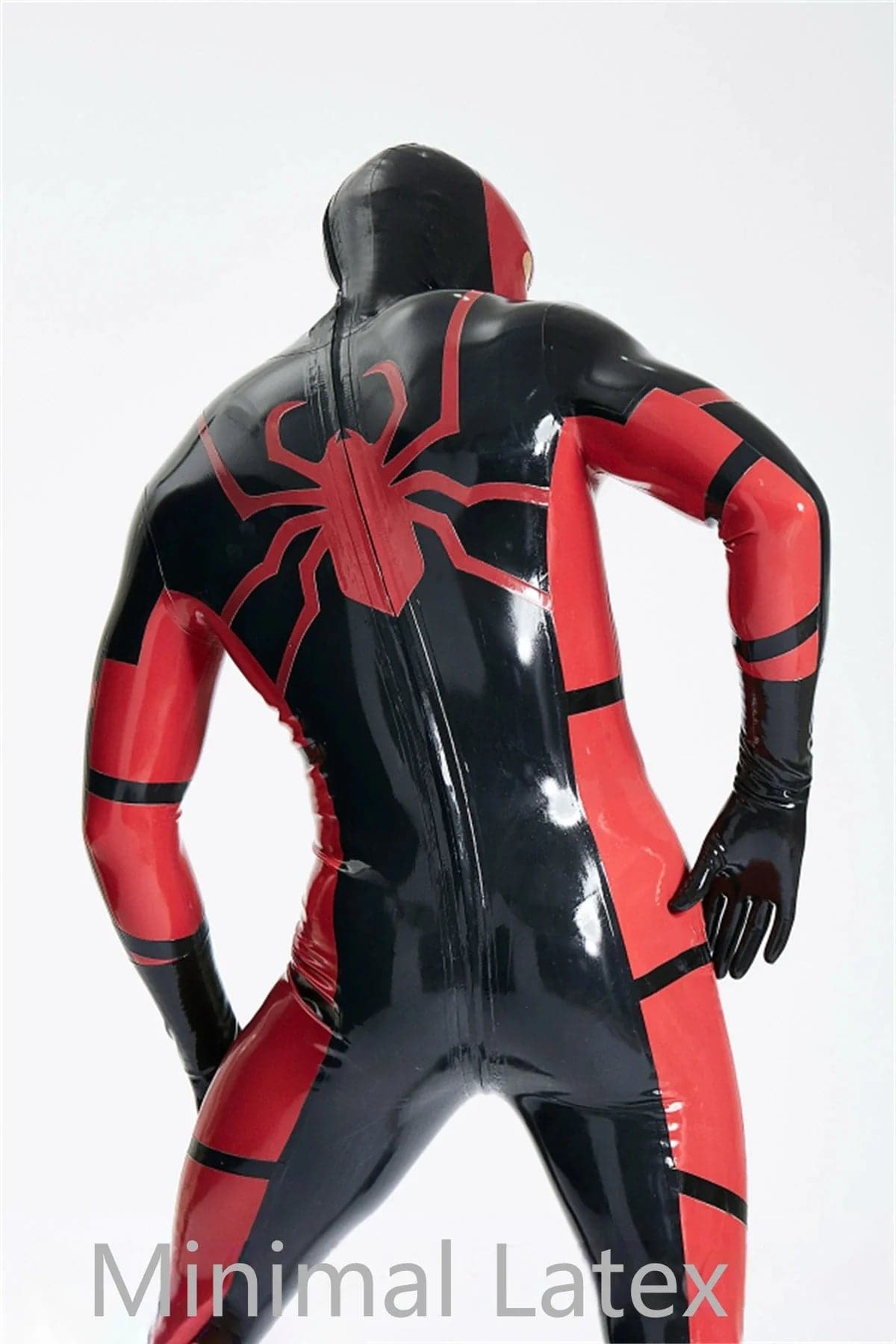 Male 'Red Venom-Man' Rubber Catsuit