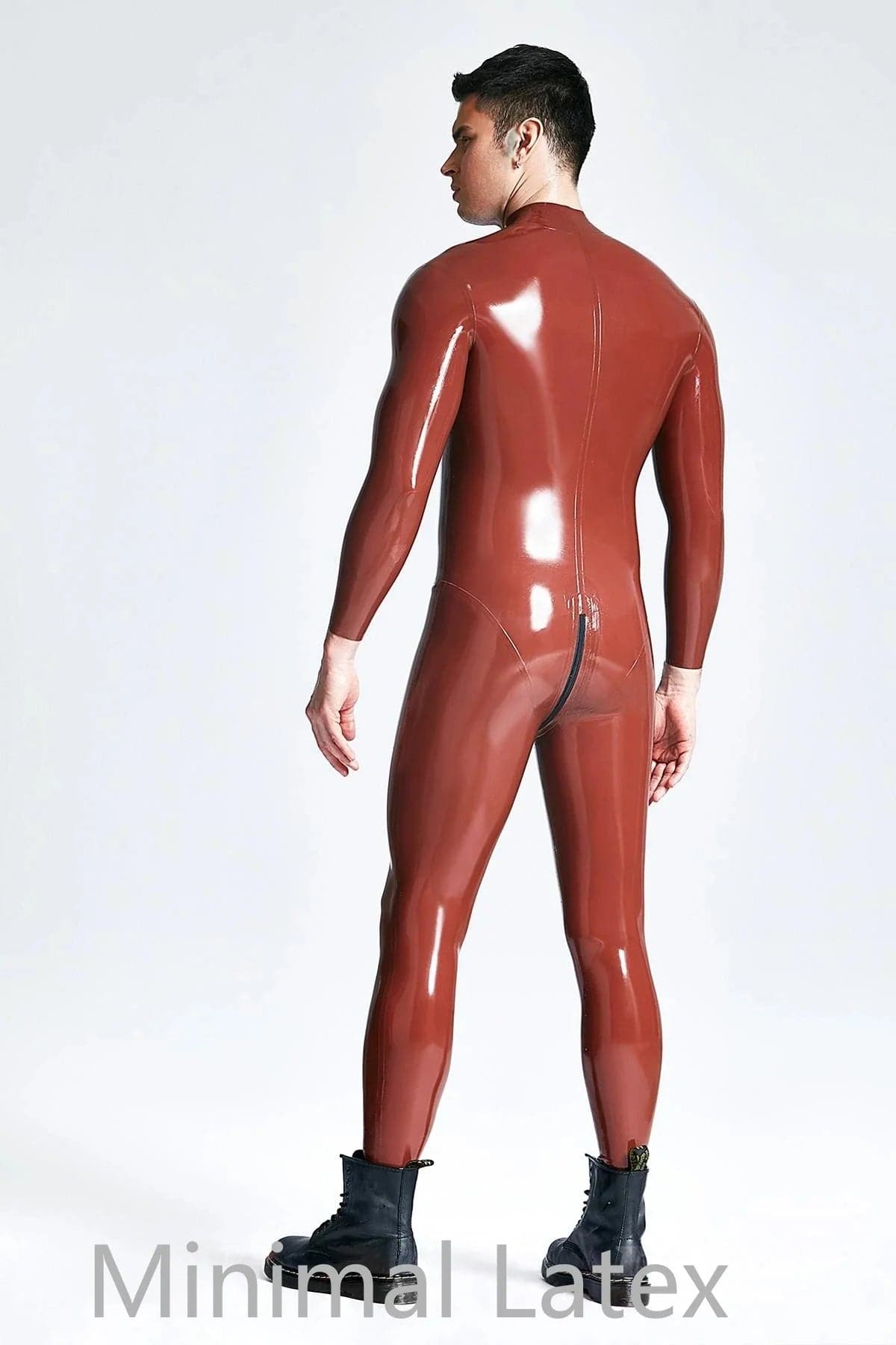 Male Sleekness Basic Neck Entry Latex Catsuit