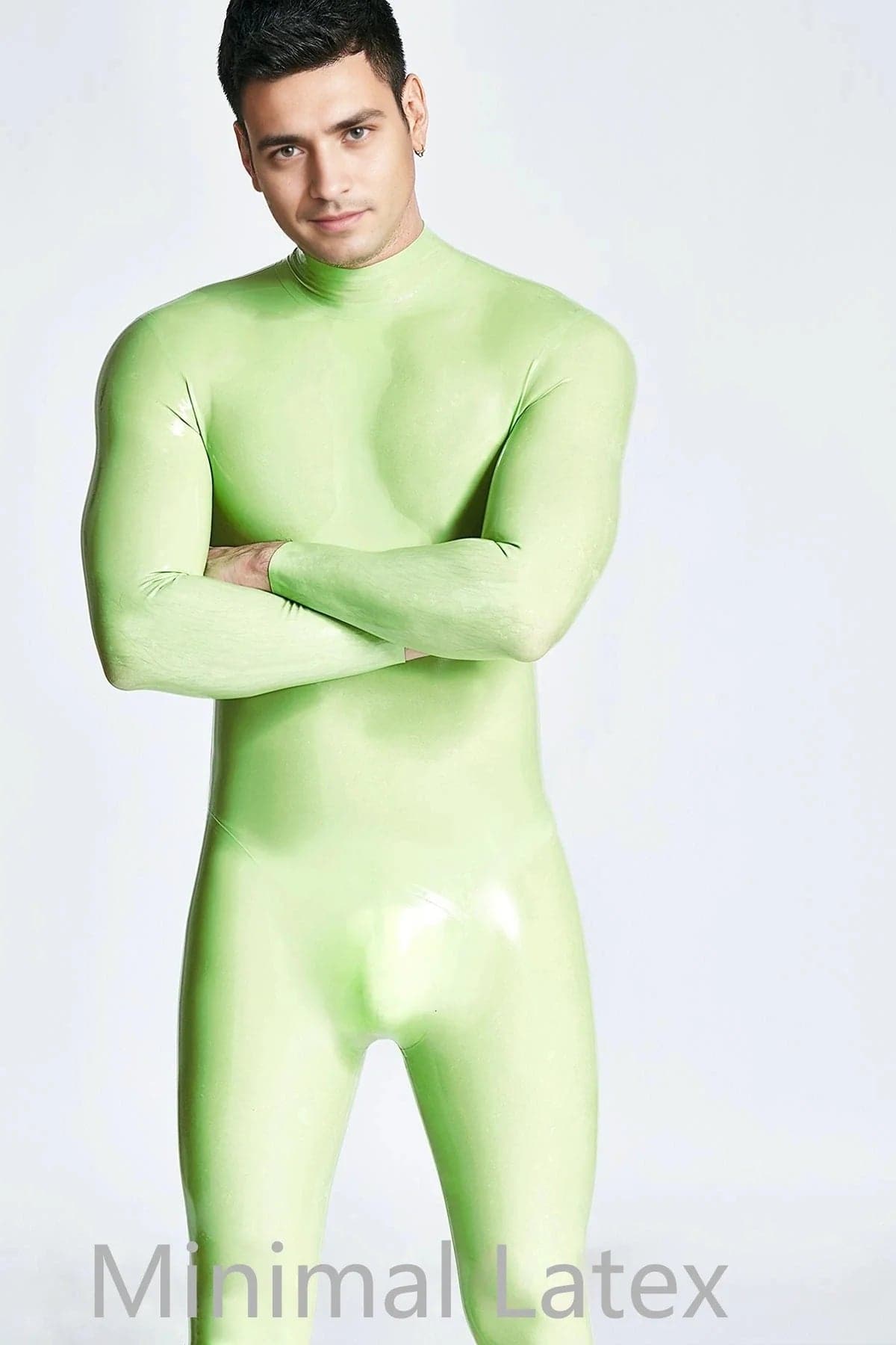 Male Sleekness Basic Neck Entry Latex Catsuit