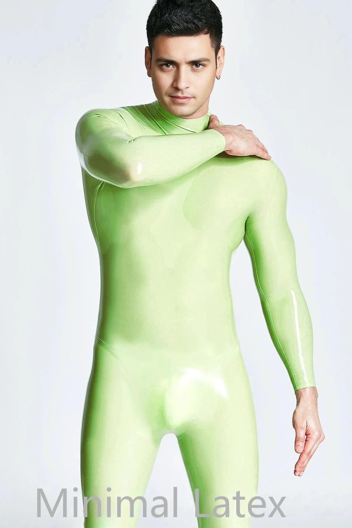 Male Sleekness Basic Neck Entry Latex Catsuit