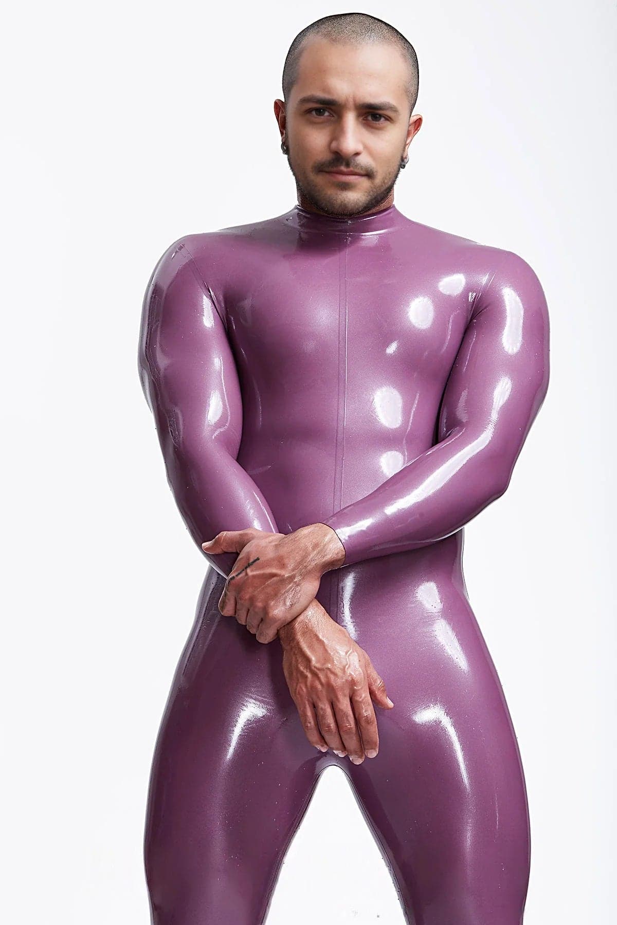 Male Sleekness Basic Neck Entry Latex Catsuit