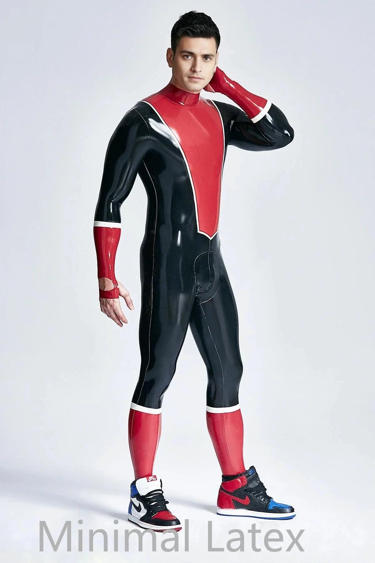 Catsuit voor heren in honkballook