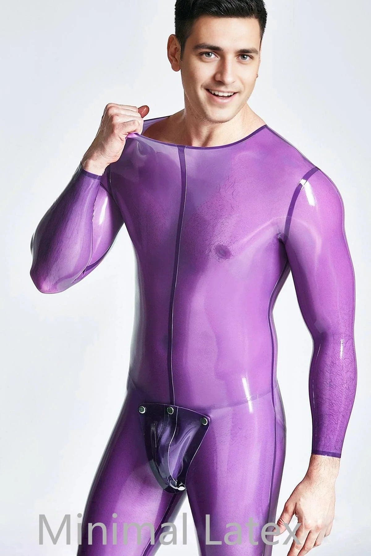 Male Codpiece Neck Entry Catsuit