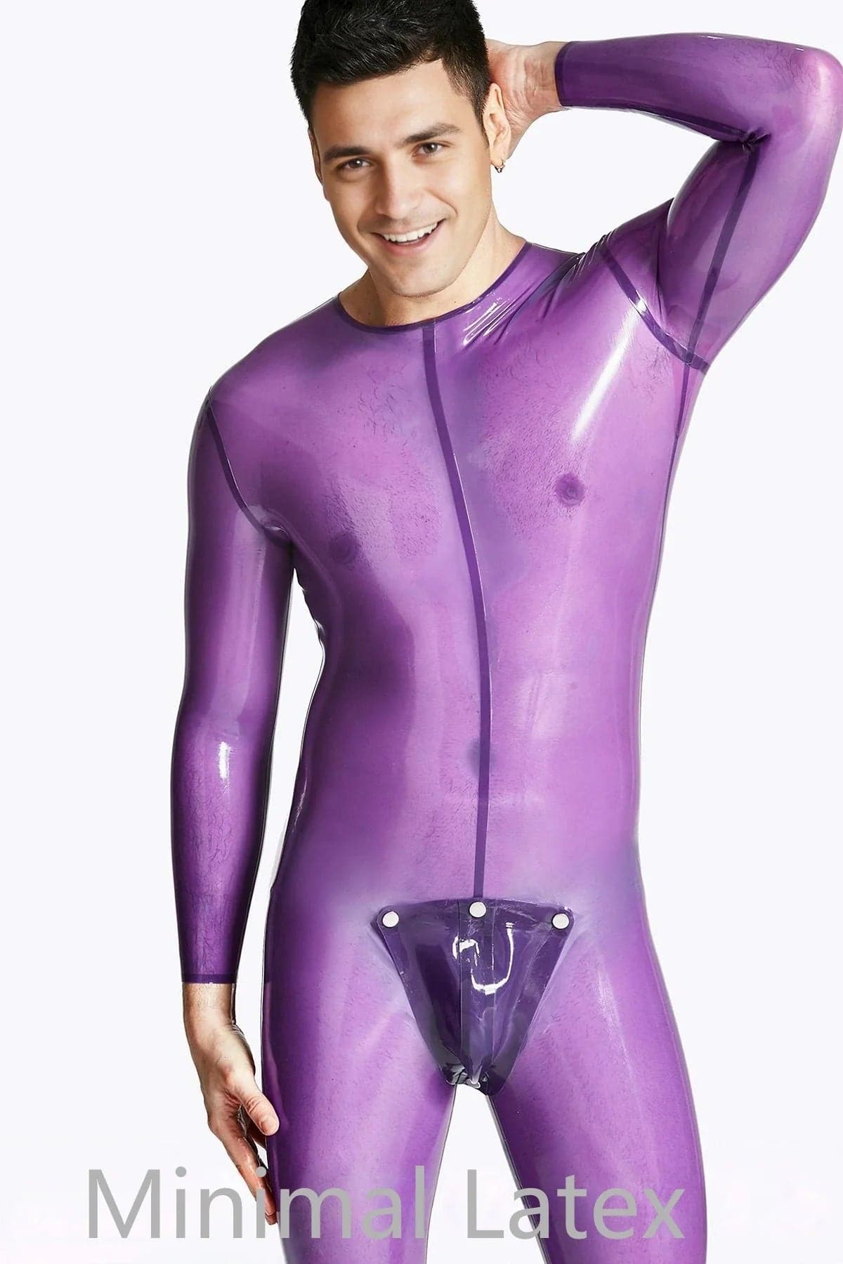 Male Codpiece Neck Entry Catsuit