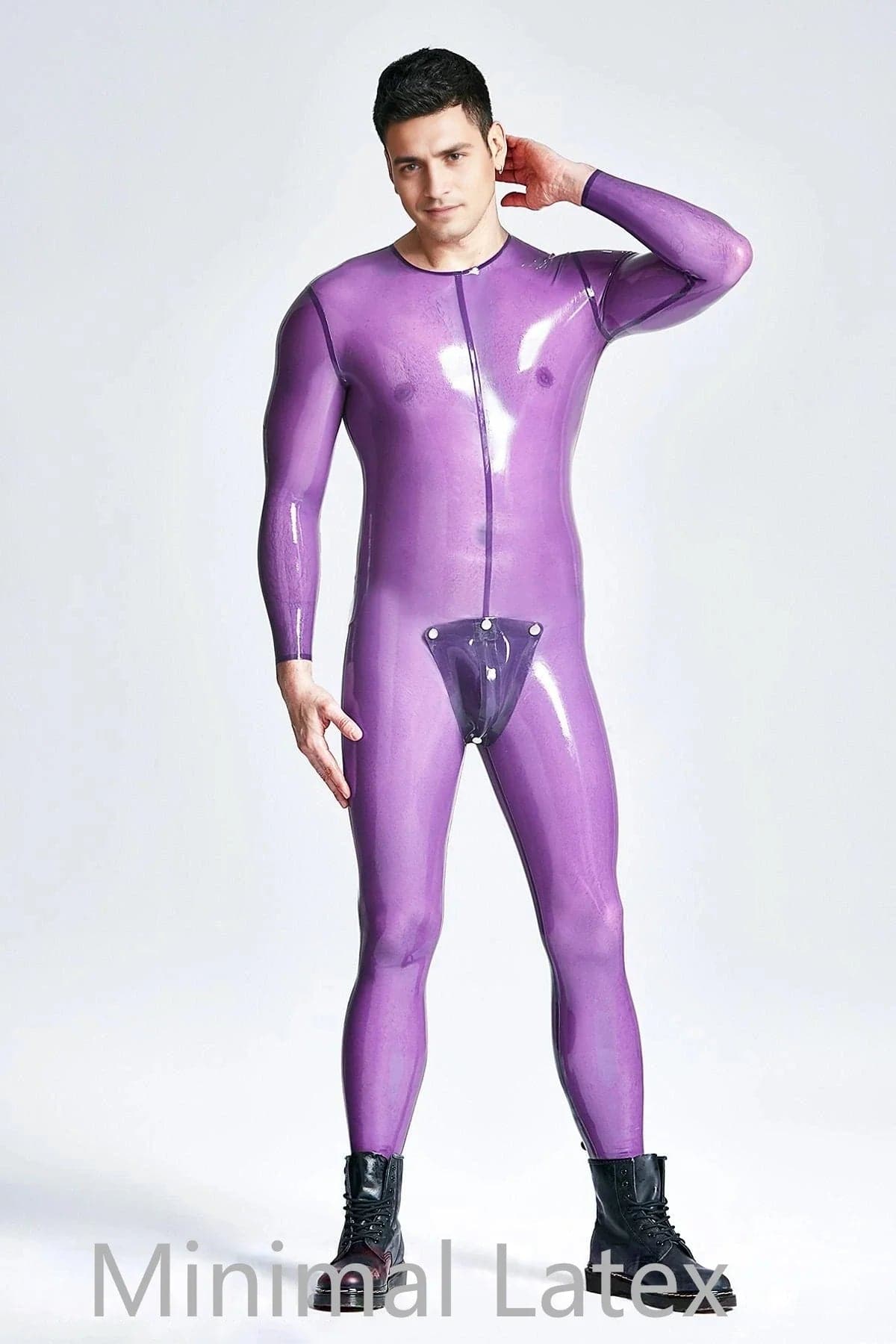 Male Codpiece Neck Entry Catsuit