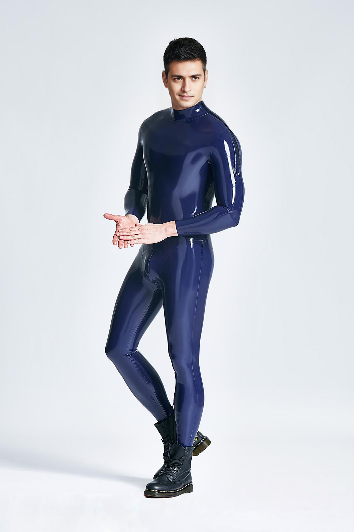 Catsuit met schouderrits voor heren