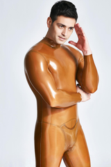 Male Zipless Pouch-front Neck Entry Catsuit