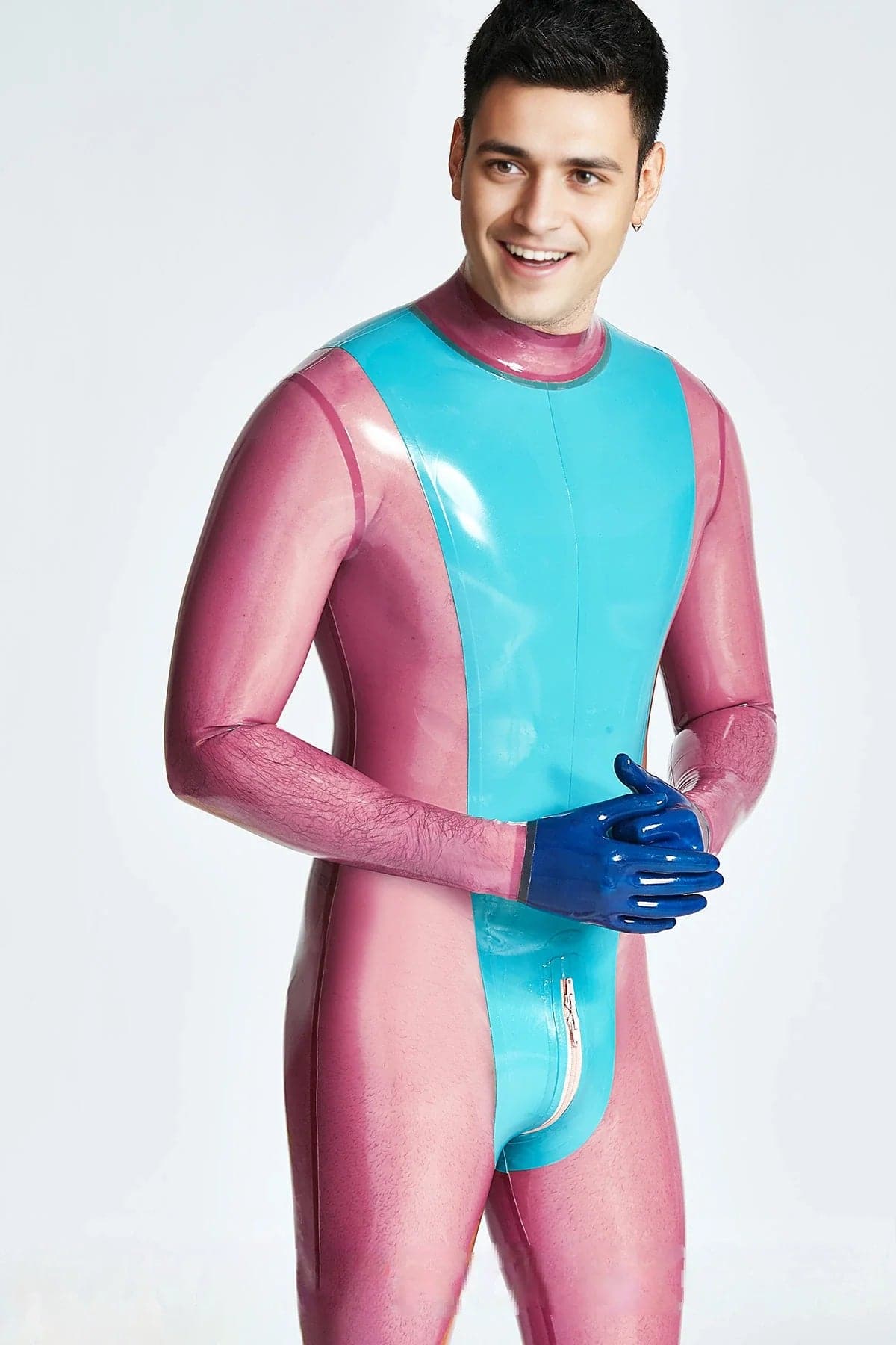 Male Vulcan Neck Entry Catsuit With Feet &amp; Gloves