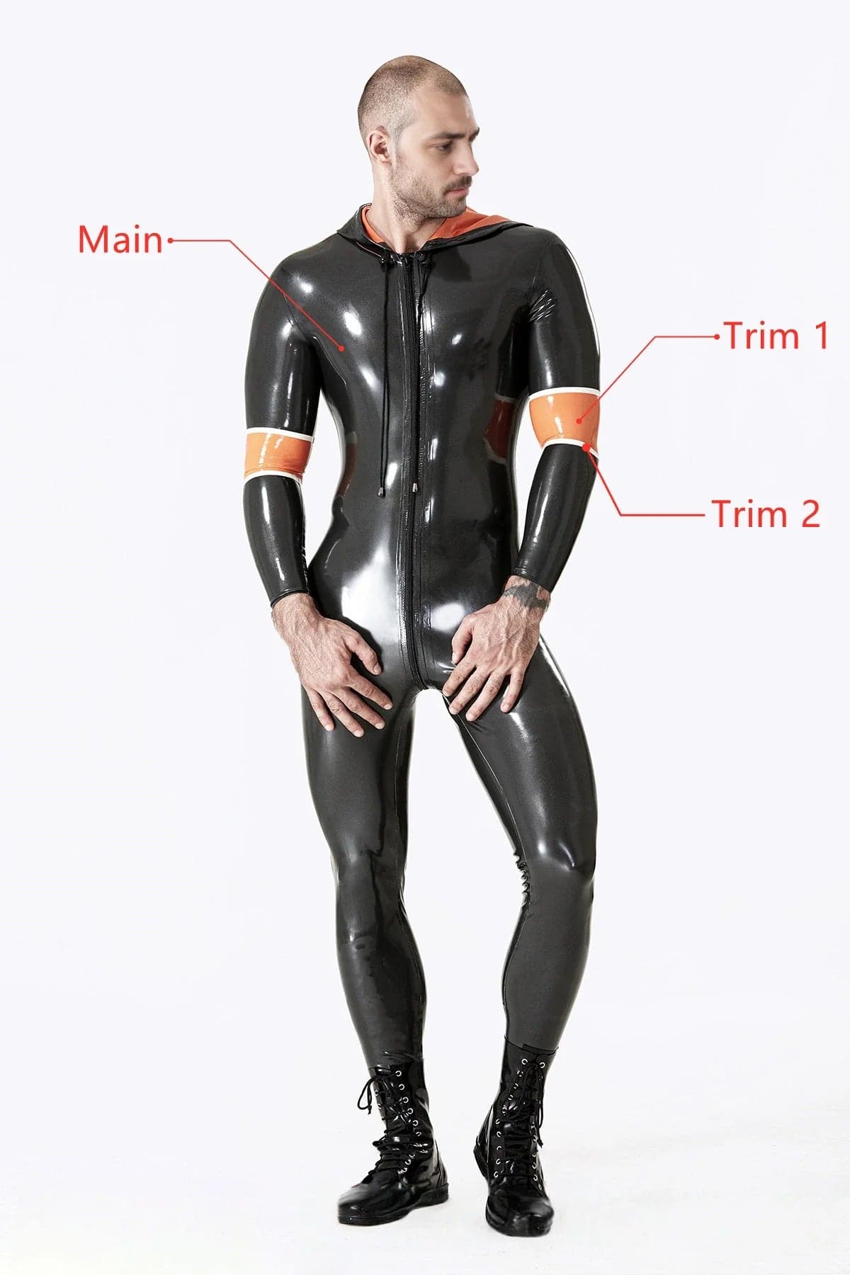 Catsuit mit Kapuze für Männer