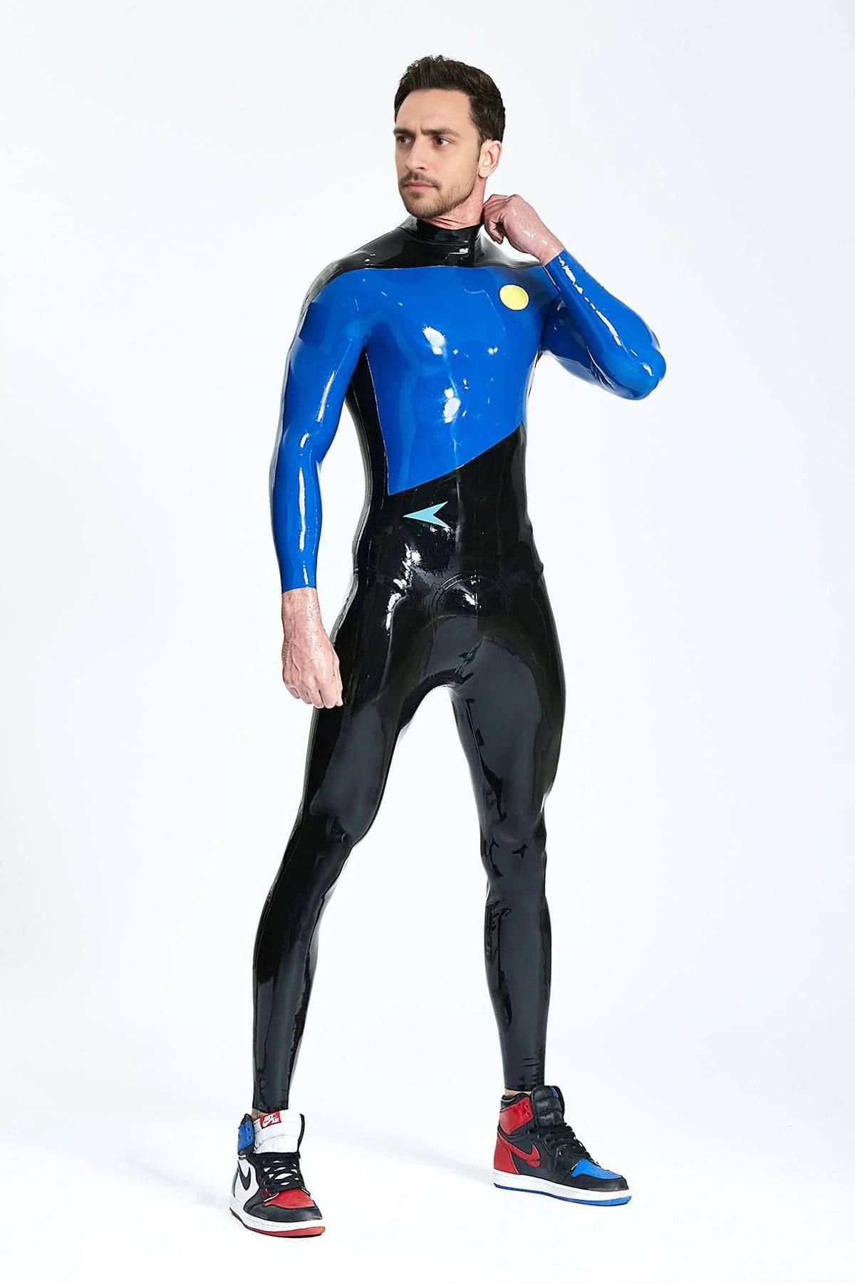 Catsuit met rits voor heren, cockpit