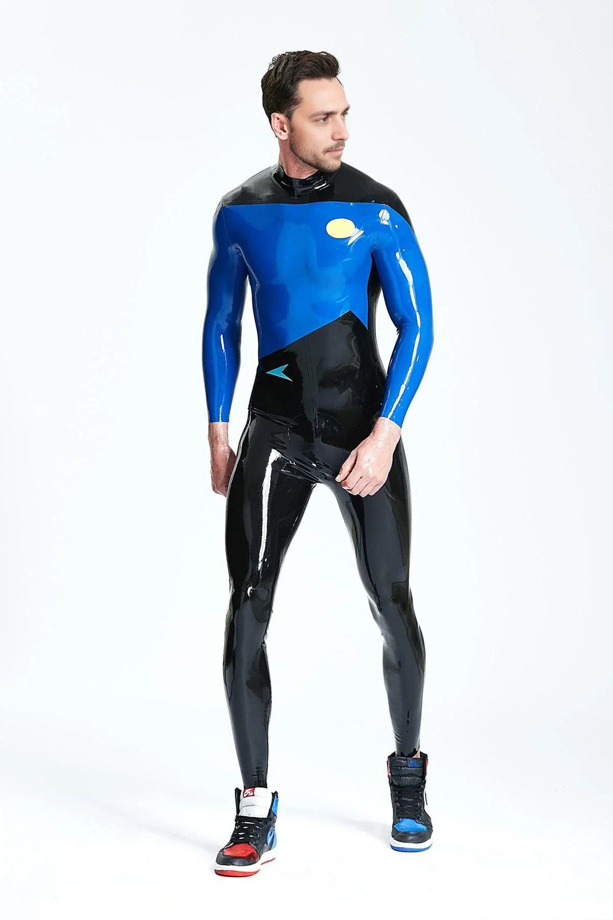 Catsuit met rits voor heren, cockpit