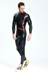 Catsuit met visstaartstreep voor heren