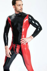 Catsuit met zij-swiper-codpiece voor heren