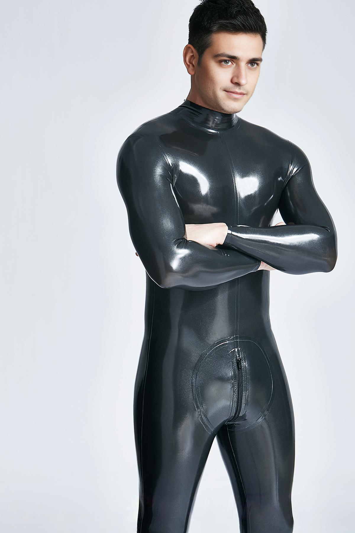 Catsuit mit Reißverschluss hinten für Herren