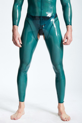 Male Open-Crotch Shoulder-zip Catsuit