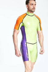 Male Multicolor Shoulder-Zip Surfsuit