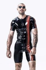 Male Vertical Stripes Surfsuit