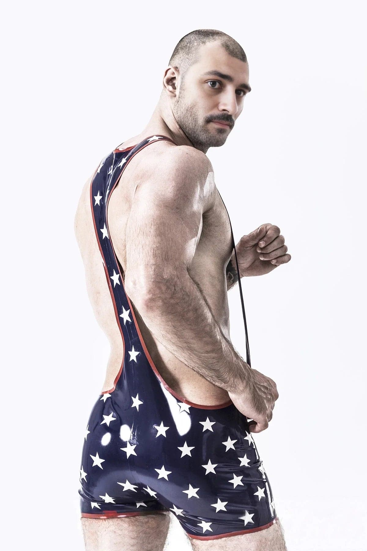 Male Star-Spangled Wrestling Suit