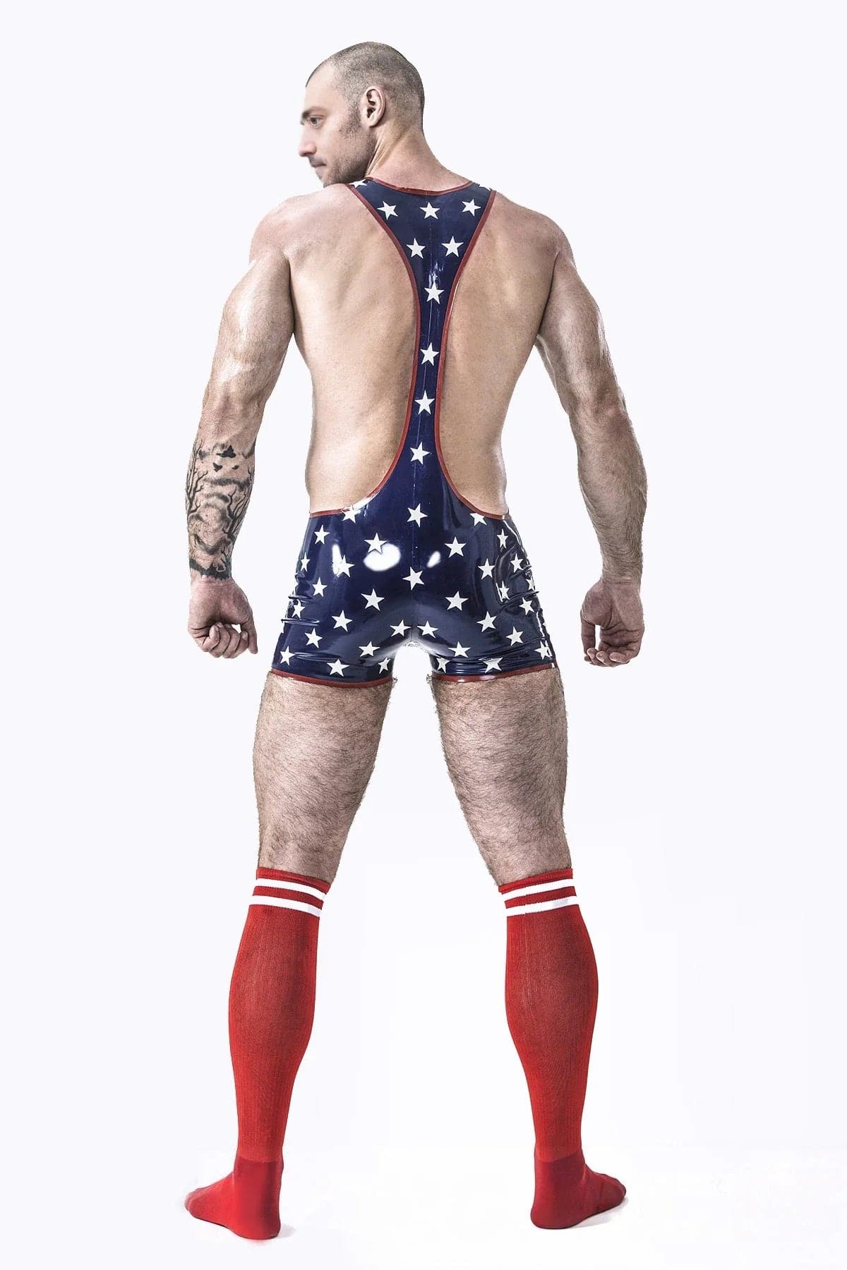 Male Star-Spangled Wrestling Suit