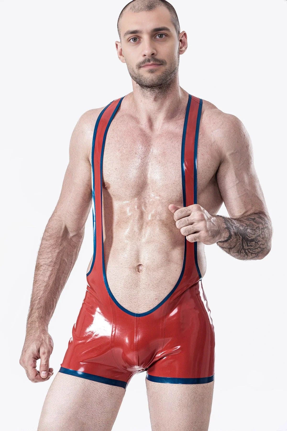 Male Open Bum Wrestling Suit