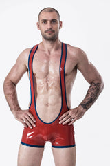 Male Open Bum Wrestling Suit