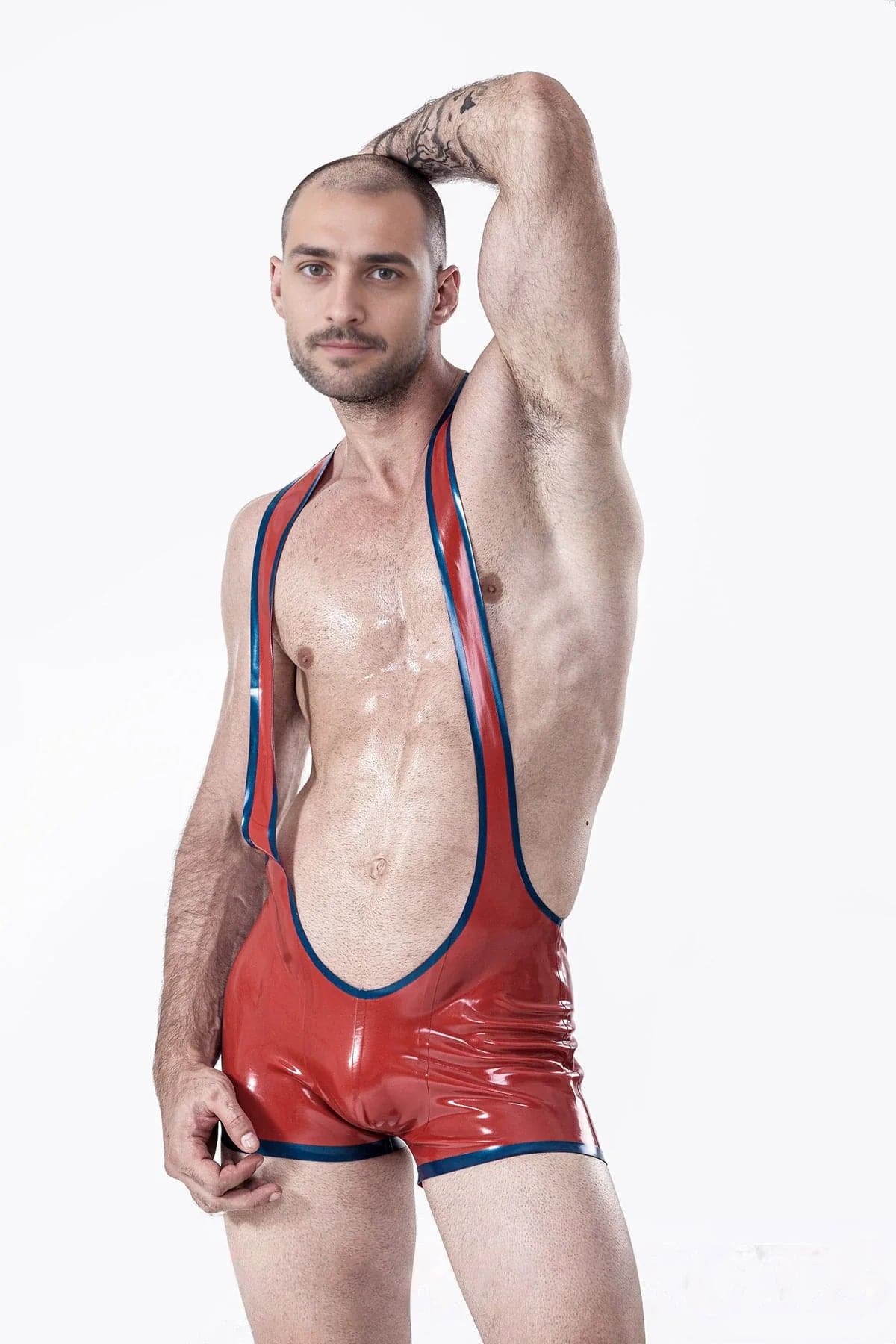 Male Open Bum Wrestling Suit