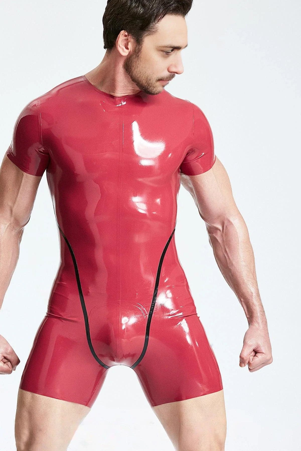 Male Collarless Short-sleeved Surfsuit