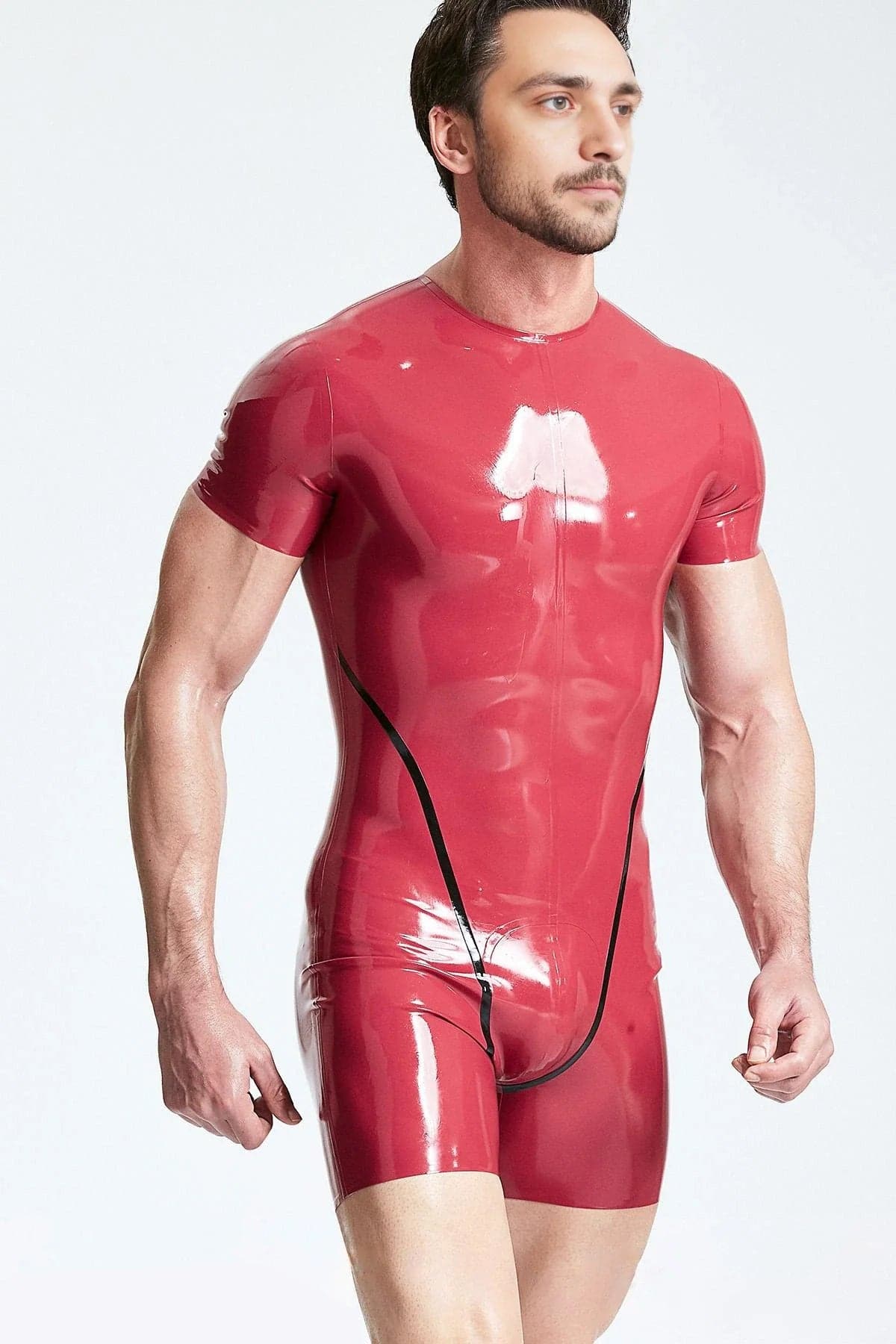 Male Collarless Short-sleeved Surfsuit