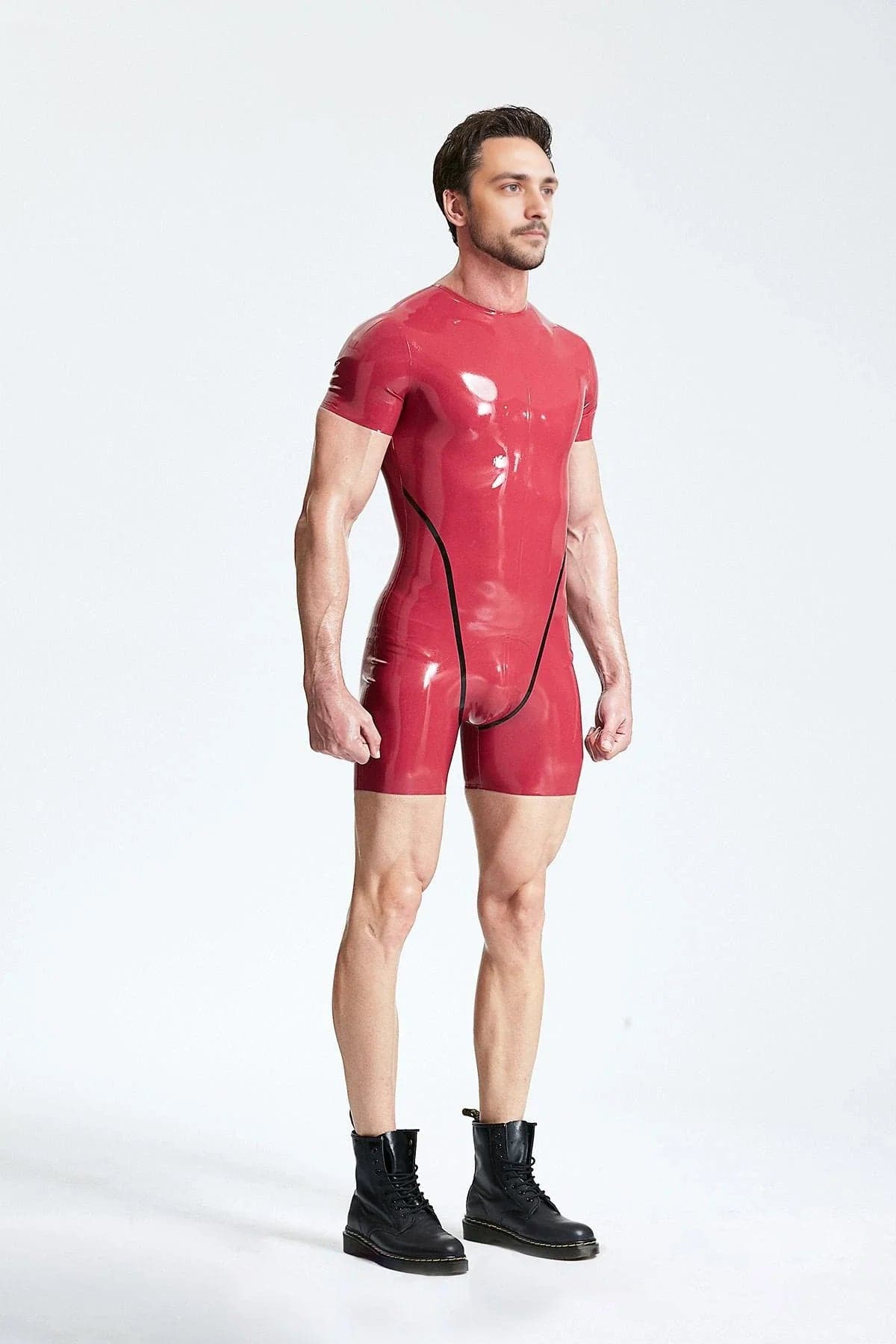 Male Collarless Short-sleeved Surfsuit