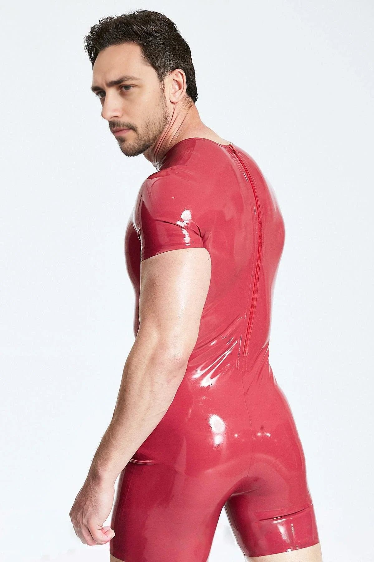 Male Collarless Short-sleeved Surfsuit