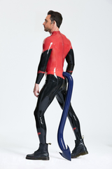 Mannelijke Devil-May-Care Catsuit met opgeblazen staart