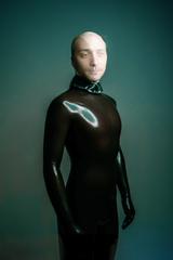 Male Face-Entry Latex Catsuit