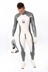 Male Grey Donkey Latex Catsuit