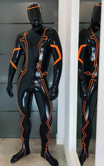 Heren Legacy Catsuit met gezichtsingang