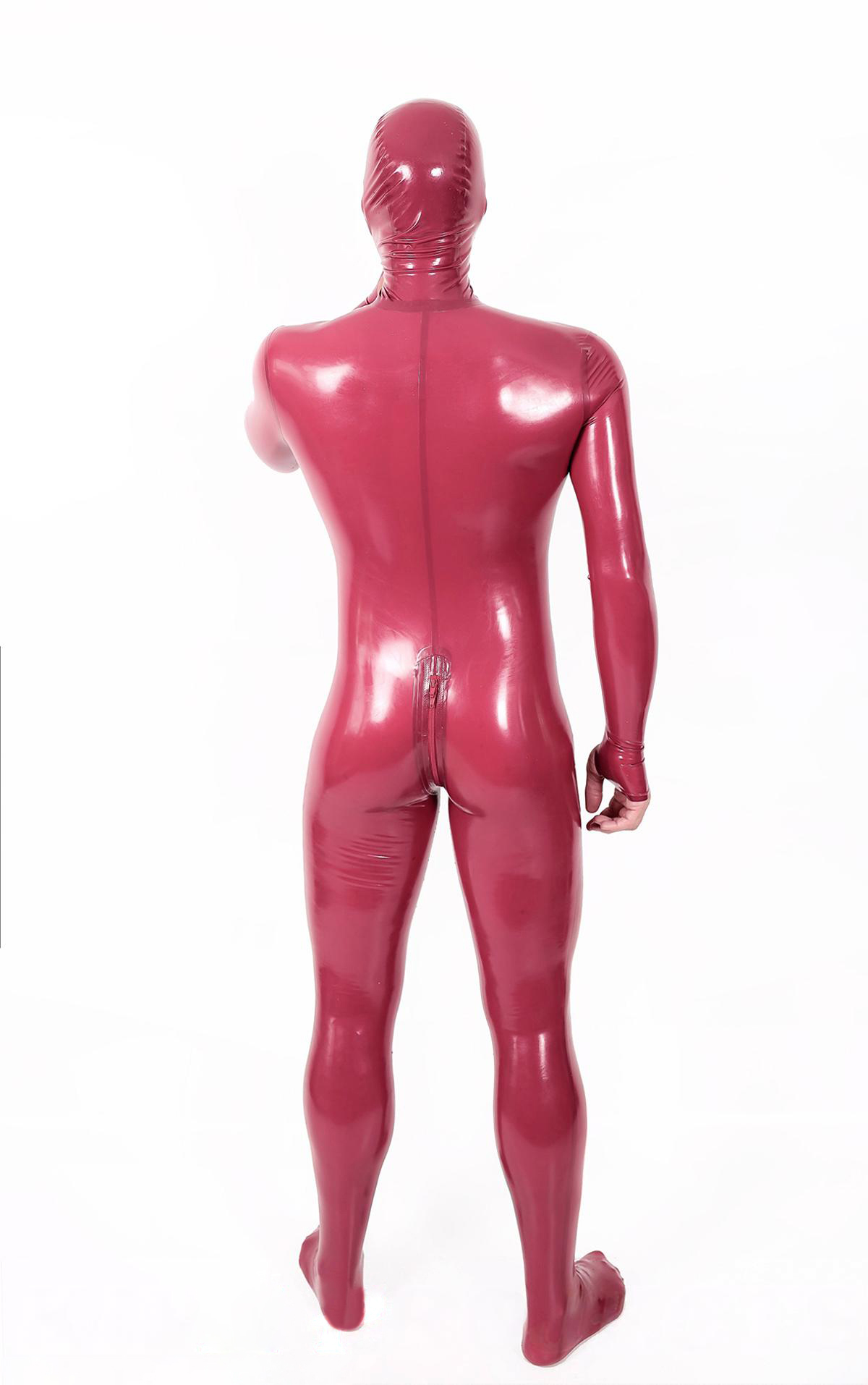 Male Mouth-Entry Gimp Suit with Sheath