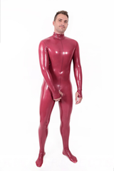 Male Mouth-Entry Gimp Suit with Sheath