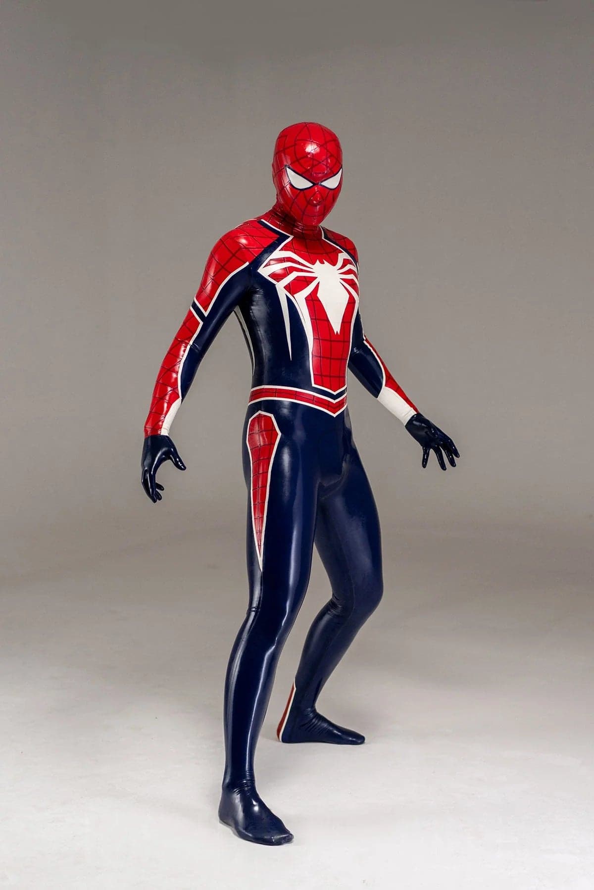 Männlicher Spidey Two Latex Kostüm-Catsuit