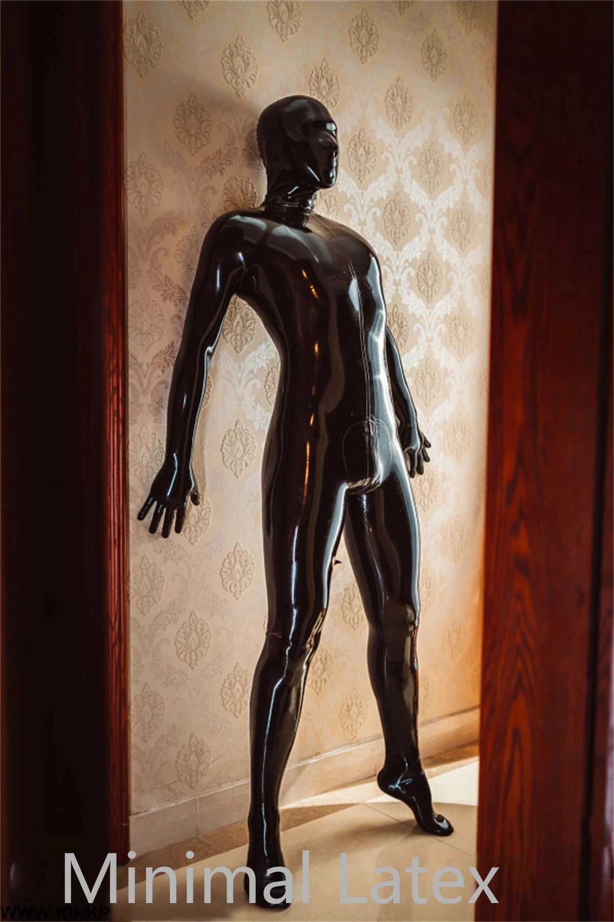 Male Stealth Two-pieces Fully-Enclosed Catsuit