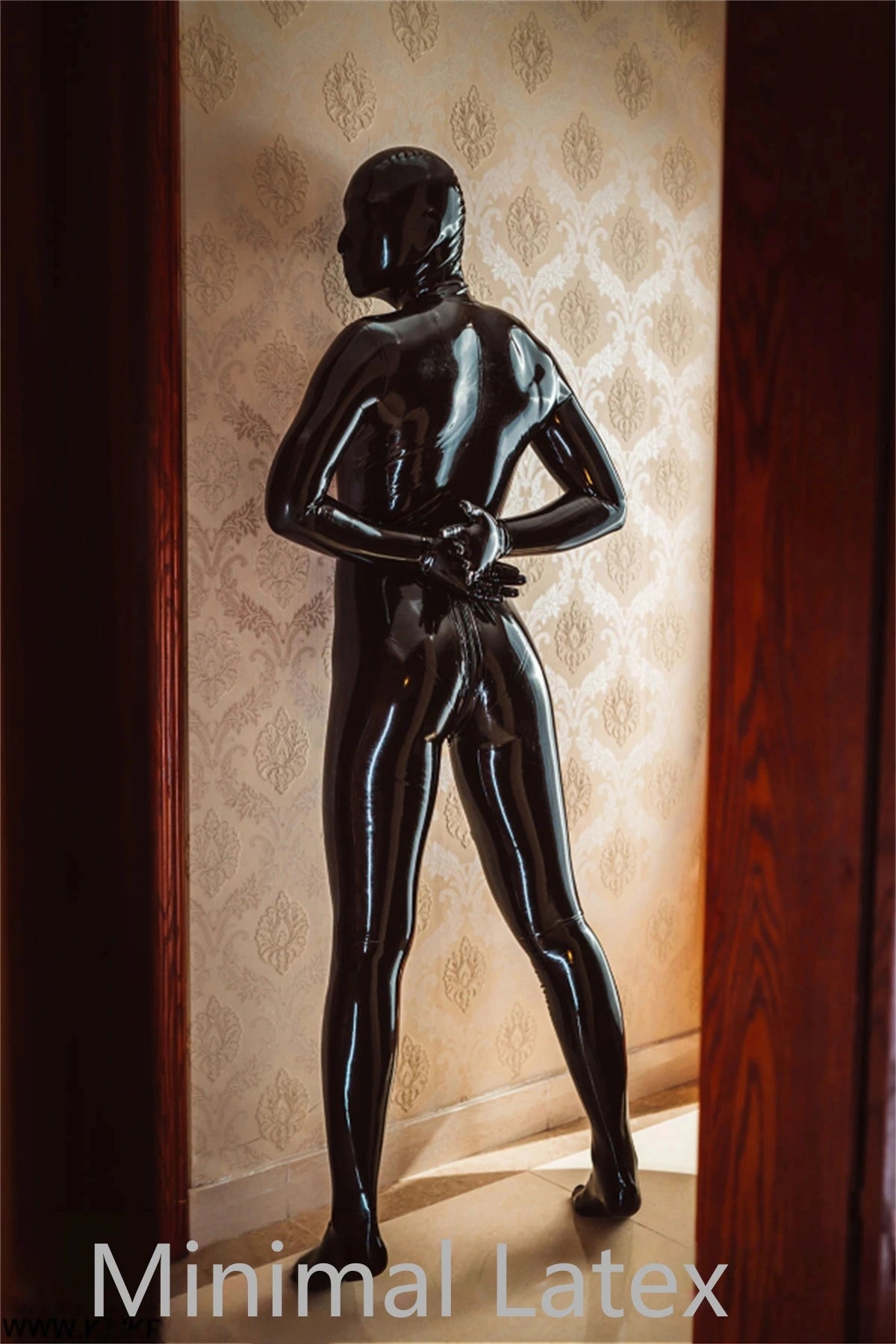 Male Stealth Two-pieces Fully-Enclosed Catsuit